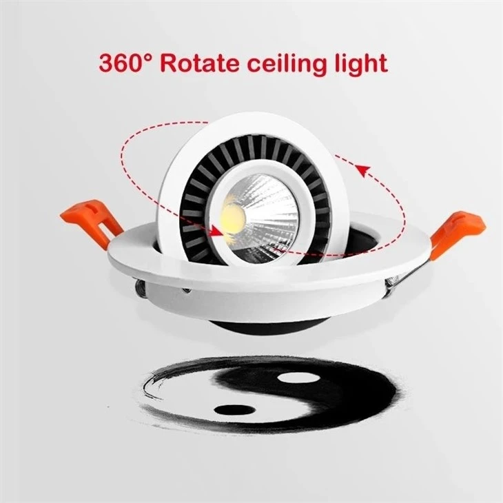 Adjustable Round LED COB Recessed Downlight price