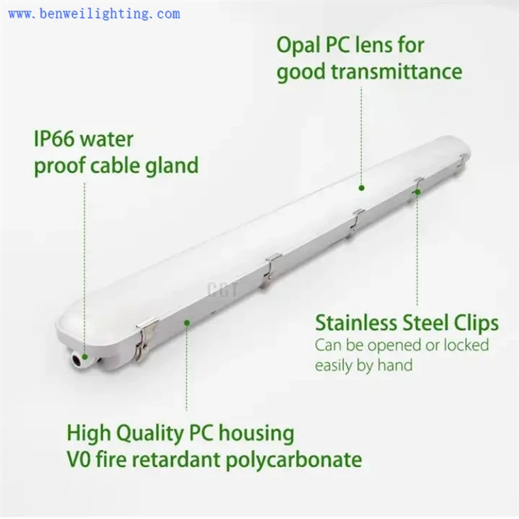 ip65 tri proof led lighting fixture